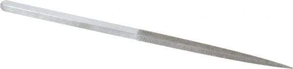 Strauss - 8-1/2" OAL Medium Square Needle Diamond File - 1/4" Wide x 1/4" Thick, 4-3/8 LOC, 126 Grit - Americas Industrial Supply