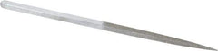 Strauss - 8-1/2" OAL Medium Square Needle Diamond File - 1/4" Wide x 1/4" Thick, 4-3/8 LOC, 126 Grit - Americas Industrial Supply