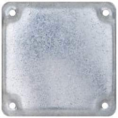 Cooper Crouse-Hinds - Electrical Outlet Box Steel Square Surface Cover - Americas Industrial Supply