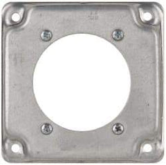 Cooper Crouse-Hinds - Electrical Outlet Box Steel Square Surface Cover - Americas Industrial Supply