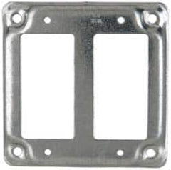 Cooper Crouse-Hinds - Electrical Outlet Box Steel Square Surface Cover - Americas Industrial Supply