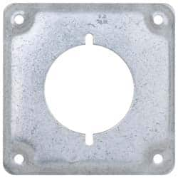 Cooper Crouse-Hinds - Electrical Outlet Box Steel Square Surface Cover - Americas Industrial Supply