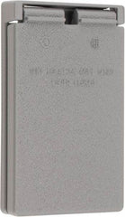 Cooper Crouse-Hinds - Electrical Outlet Box Aluminum Weatherproof Cover - Includes Gasket - Americas Industrial Supply