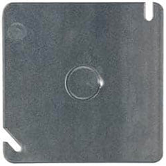 Cooper Crouse-Hinds - Electrical Outlet Box Steel Square Cover - Americas Industrial Supply