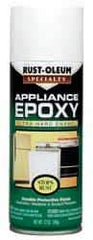 Rust-Oleum - White, Gloss, Appliance Epoxy Spray Paint - 7 Sq Ft per Can, 12 oz Container - Americas Industrial Supply