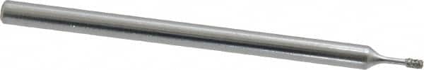 Strauss - Diamond (Abrasive) Grinding Pin - 1/8" Shank Diam x 2" Shank Length, Medium Grade, 80 Grit - Americas Industrial Supply