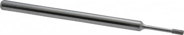 Strauss - 1/8" Head Thickness Diamond (Abrasive) Grinding Pin - 1/8" Shank Diam x 2" Shank Length, (170 Mesh Grit) - Americas Industrial Supply
