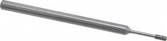 Strauss - 1/8" Head Thickness Diamond (Abrasive) Grinding Pin - 1/8" Shank Diam x 2" Shank Length, Medium Grade, 80 Grit - Americas Industrial Supply