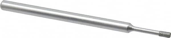 Strauss - 1/8" Head Thickness Diamond (Abrasive) Grinding Pin - 1/8" Shank Diam x 2" Shank Length, (170 Mesh Grit) - Americas Industrial Supply