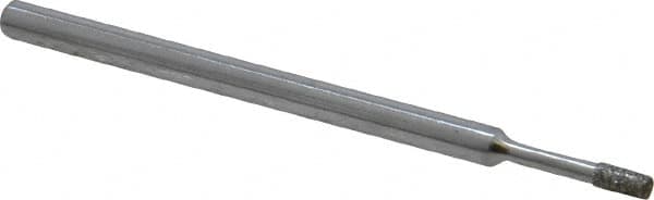 Strauss - 0.157" Head Thickness Diamond (Abrasive) Grinding Pin - 1/8" Shank Diam x 2" Shank Length, (170 Mesh Grit) - Americas Industrial Supply