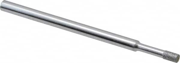 Strauss - 0.157" Head Thickness Diamond (Abrasive) Grinding Pin - 1/8" Shank Diam x 2" Shank Length, (170 Mesh Grit) - Americas Industrial Supply