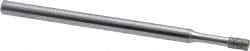 Strauss - 0.157" Head Thickness Diamond (Abrasive) Grinding Pin - 1/8" Shank Diam x 2" Shank Length, Medium Grade, 80 Grit - Americas Industrial Supply