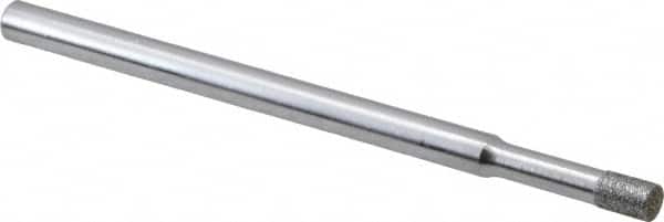 Strauss - 0.11" Head Diam x 0.157" Head Thickness Diamond (Abrasive) Grinding Pin - 1/8" Shank Diam x 2" Shank Length, Very Fine Grade, 170 Grit - Americas Industrial Supply