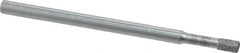 Strauss - 0.11" Head Diam x 0.157" Head Thickness Diamond (Abrasive) Grinding Pin - 1/8" Shank Diam x 2" Shank Length, Medium Grade, 80 Grit - Americas Industrial Supply