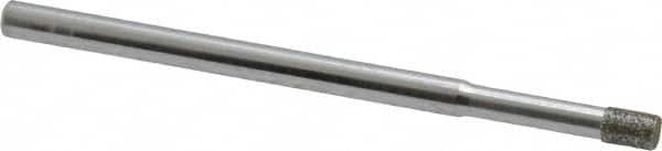 Strauss - 1/8" Head Diam x 0.157" Head Thickness Diamond (Abrasive) Grinding Pin - 1/8" Shank Diam x 2" Shank Length, Fine Grade, 120 Grit - Americas Industrial Supply