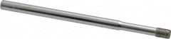 Strauss - 1/8" Head Diam x 0.157" Head Thickness Diamond (Abrasive) Grinding Pin - 1/8" Shank Diam x 2" Shank Length, Fine Grade, 120 Grit - Americas Industrial Supply