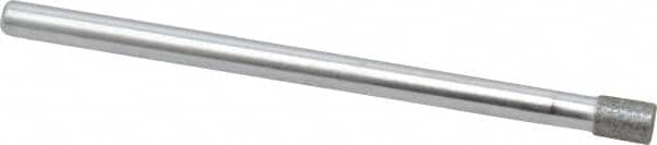 Strauss - 0.14" Head Diam x 0.197" Head Thickness Diamond (Abrasive) Grinding Pin - 1/8" Shank Diam x 2" Shank Length, (170 Mesh Grit) - Americas Industrial Supply