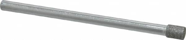 Strauss - 0.157" Head Diam x 0.197" Head Thickness Diamond (Abrasive) Grinding Pin - 1/8" Shank Diam x 2" Shank Length, (170 Mesh Grit) - Americas Industrial Supply