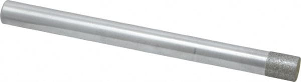Strauss - 1/4" Head Diam x 0.276" Head Thickness Diamond (Abrasive) Grinding Pin - 1/4" Shank Diam x 3" Shank Length, (170 Mesh Grit) - Americas Industrial Supply