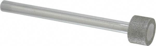Strauss - 0.591" Head Diam x 0.394" Head Thickness Diamond (Abrasive) Grinding Pin - 1/4" Shank Diam x 3-1/2" Shank Length, (170 Mesh Grit) - Americas Industrial Supply