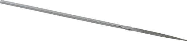 Strauss - 5-1/2" OAL Fine Point Needle Diamond File - 5/32" Wide x 1/16" Thick, 1-5/8 LOC, 91 Grit - Americas Industrial Supply