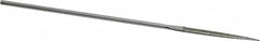 Strauss - 5-1/2" OAL Medium Point Needle Diamond File - 5/32" Wide x 1/16" Thick, 1-5/8 LOC, 126 Grit - Americas Industrial Supply