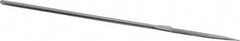 Strauss - 5-1/2" OAL Fine Barrette Needle Diamond File - 5/32" Wide x 1/16" Thick, 1-5/8 LOC, 91 Grit - Americas Industrial Supply