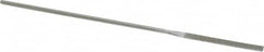 Strauss - 5-1/2" OAL Fine Equalling Needle Diamond File - 5/32" Wide x 3/32" Thick, 1-5/8 LOC, 91 Grit - Americas Industrial Supply