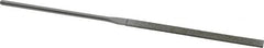 Strauss - 5-1/2" OAL Medium Taper Needle Diamond File - 1/4" Wide x 1/16" Thick, 2-3/4 LOC, 126 Grit - Americas Industrial Supply