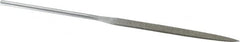 Strauss - 5-1/2" OAL Fine Knife Needle Diamond File - 13/64" Wide x 1/16" Thick, 2-3/4 LOC, 91 Grit - Americas Industrial Supply