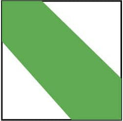 NMC - Green & White Striped Vinyl Tape - 3" Wide x 108' Long x 0.002" Thick, General Traffic - Americas Industrial Supply