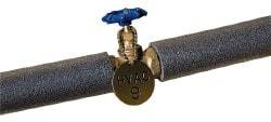 NMC - 1-1/2" High x 1-1/2" Long, English Safety & Facility Valve Tag - 1 Side, Brass - Americas Industrial Supply