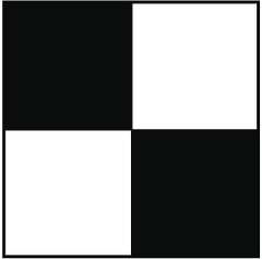 NMC - Black & White Checkered Vinyl Tape - 2" Wide x 108' Long x 0.002" Thick, General Traffic - Americas Industrial Supply