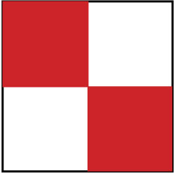 NMC - Red & White Checkered Vinyl Tape - 2" Wide x 54' Long x 0.002" Thick, General Traffic - Americas Industrial Supply