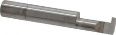 Accupro - 0.088" Groove Width, 3/8" Min Hole Diam, 3/4" Max Hole Depth, Retaining Ring Grooving Tool - 0.11" Projection, 1-3/4" Shank Length, 2-1/2" OAL, Solid Carbide, Bright Finish - Exact Industrial Supply