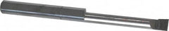 Accupro - 0.11" Min Bore Diam, 0.7" Max Bore Depth, 1/8 Shank Diam, Boring Bar - Right Hand Cut, Solid Carbide, Bright Finish - Exact Industrial Supply