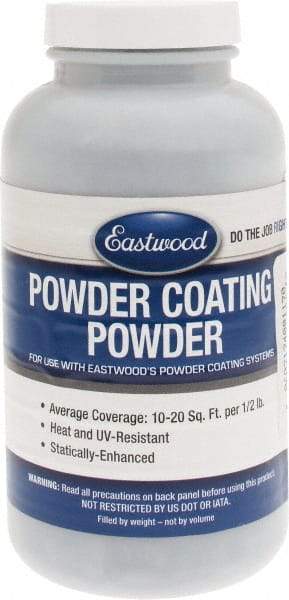 Made in USA - 8 oz Argent Silver Base Coat Paint Powder Coating - Polyurethane, 10 Sq Ft Coverage - Americas Industrial Supply