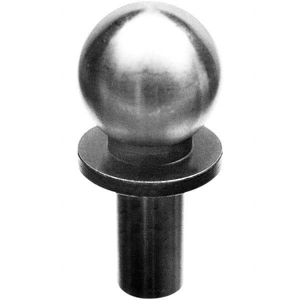 TE-CO - 1/2" Ball Diam, 1/4" Shank Diam, Alloy Steel Inspection Tooling Ball - Americas Industrial Supply