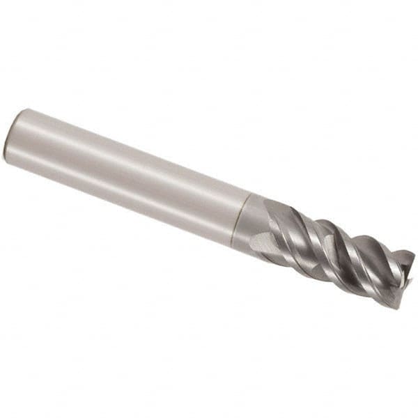 Seco - 25mm, 4 Flute, Single End, Solid Carbide, Corner Chamfer End Mill - 125mm OAL, 48° Helix, Right Hand Flute, 52mm LOC, Right Hand Cut - Americas Industrial Supply