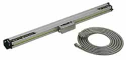 Mitutoyo - 64" Max Measuring Range, 1 µm Resolution, 71" Scale Length, Electromagnetic DRO Linear Scale - 7 µm Accuracy, IP67, 5,000' Cable Length, 0 to 45°C, Series AT715 - Americas Industrial Supply