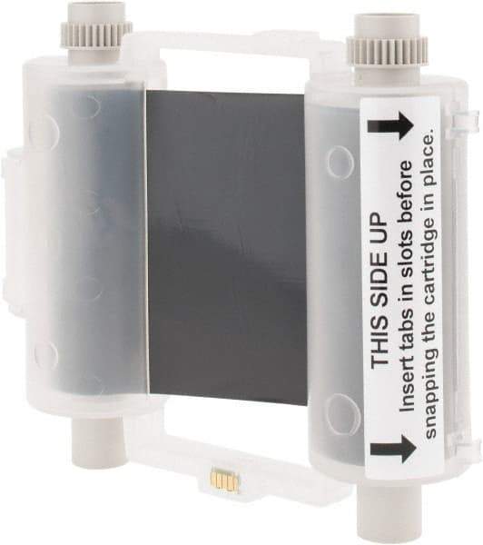 Brady - 2,400" Long, Black Vinyl Ribbon Cartridge - For Globalmark Industrial Labeling System - Americas Industrial Supply