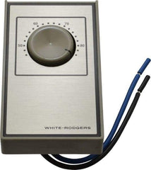 White-Rodgers - 40 to 85°F, Heat Only, Line Voltage Wall Thermostat - 120 to 277 Volts, SPST Switch - Americas Industrial Supply