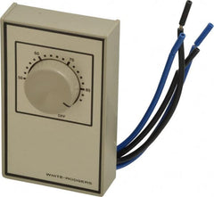 White-Rodgers - 40 to 85°F, Heat Only, Line Voltage Wall Thermostat - 120 to 277 Volts, DPST Switch - Americas Industrial Supply