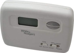 White-Rodgers - 45 to 99°F, 2 Heat, 1 Cool, Economy Digital Heat Pump Thermostat (Hardwired with Battery Back-Up) - 20 to 30 Volts, Electronic Switching Switch - Americas Industrial Supply