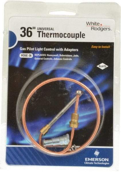 White-Rodgers - 36" Lead Length Universal Replacement HVAC Thermocouple - Universal Connection - Americas Industrial Supply