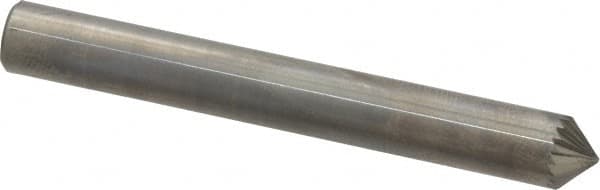 SGS Pro - 1/4" Cut Diam, 1/4" Shank Diam, Cone Head Single Cut Burr - Carbide, Point End, 1/8" LOC, 2" OAL - Americas Industrial Supply