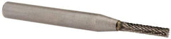 SGS Pro - 1/8" Cut Diam, 1/4" Shank Diam, Cylinder with End Cut Head Double Cut Burr - Carbide, End Cut End, 5/8" LOC, 2" OAL - Americas Industrial Supply