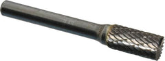 SGS Pro - 3/8" Cut Diam, 1/4" Shank Diam, Cylinder with End Cut Head Double Cut Burr - Carbide, End Cut End, 3/4" LOC, 2-1/2" OAL - Americas Industrial Supply