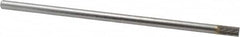 SGS Pro - 1/4" Cut Diam, 1/4" Shank Diam, Cylinder Head Double Cut Burr - Carbide, Flat End, 1/2" LOC - Americas Industrial Supply