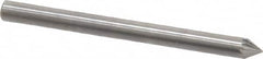 SGS Pro - 1/8" Cut Diam, 1/8" Shank Diam, Cone Head Single Cut Burr - Carbide, Point End, 3/32" LOC, 1-1/2" OAL - Americas Industrial Supply